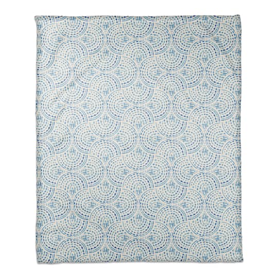 Watercolor Arcs Coral Fleece Blanket By Designs Direct | 50" x 60" | Michaels®